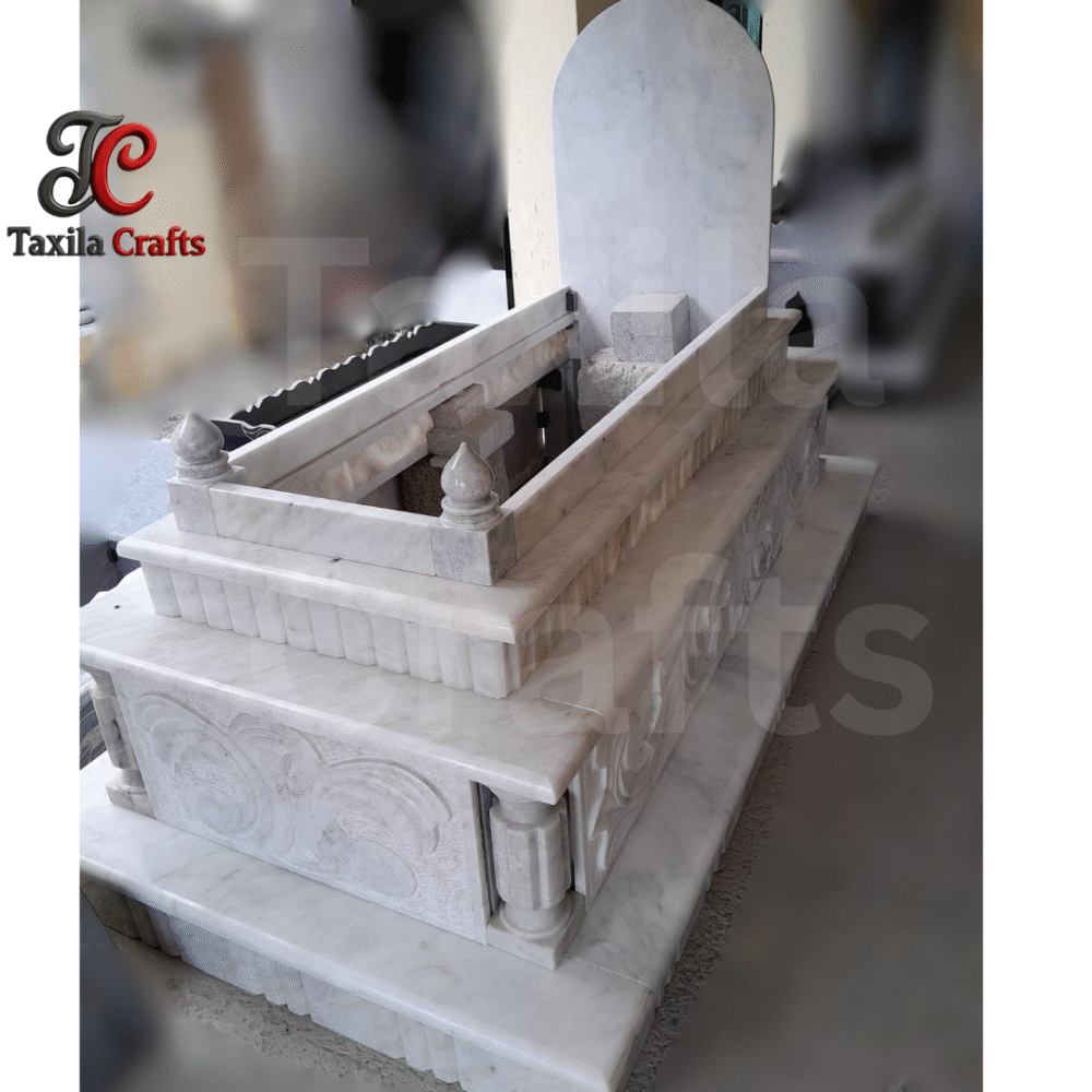 Taxila Crafts 3-Step Golden Shade Marble Qabar – ( Conact us for More Details )