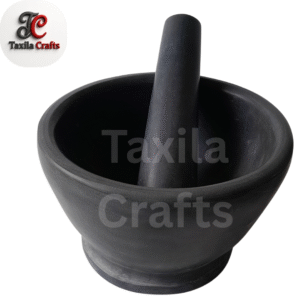 Haroi Stone Pyala Shape Round Kharal – Premium Herbal Medicine Grinder for Hakeem Hazrat (Custom Size Available)