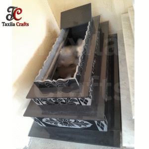 Taxila Crafts 3-Step Granite Stone Qabar – ( Conact us for More Details )