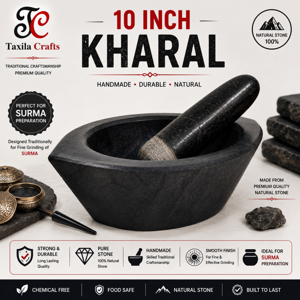 10" Taxila Black Stone Kharal